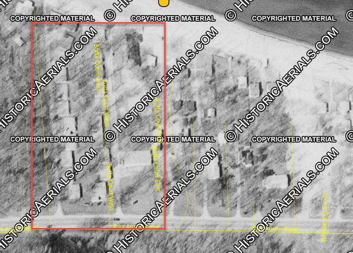 Bayside Villa and Cottages & Motel - 1968 Aerial (newer photo)